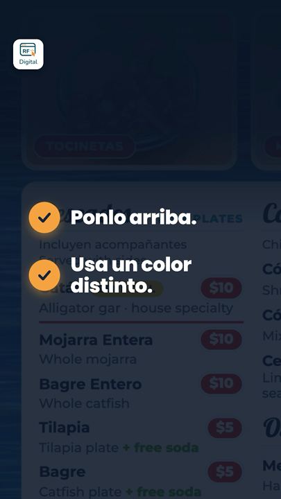 Menu tip: mark your star dish