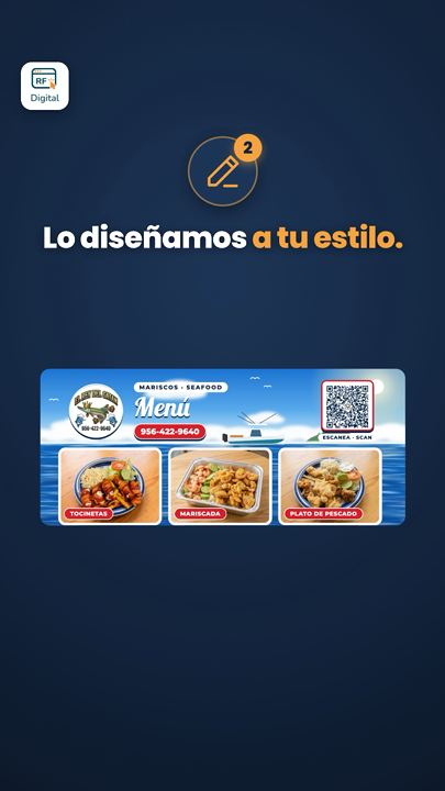 Your menu in 3 steps